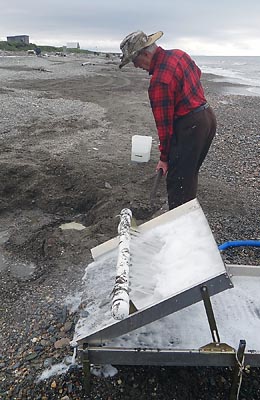 First day on the beach, we worked together for 6 hours.